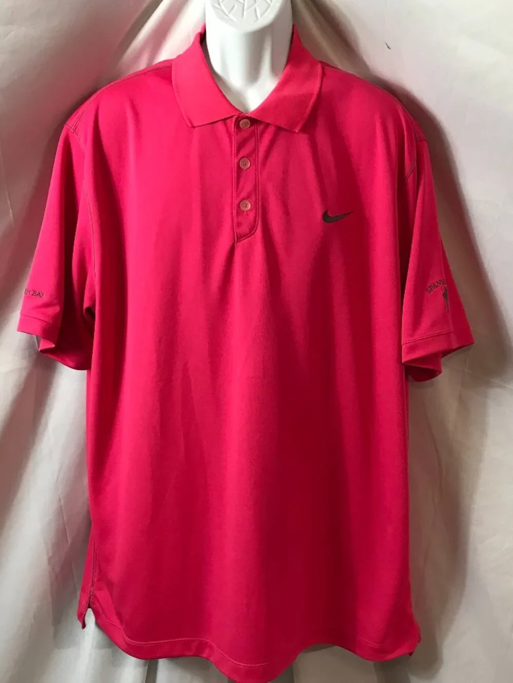Nike Spanish Bay Golf Club Activewear Athletic Sport Cut Polo Shirt